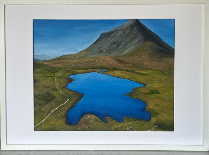 Croagh Patrick framed original oil painting