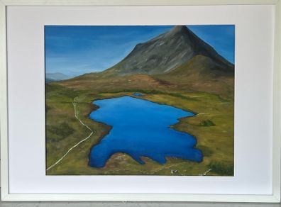 Croagh Patrick framed original oil painting