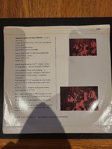 Frankie Goes To Hollywood Welcome To The Pleasuredome 7 Inch Vinyl 1985