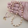 Elegant Fresh Water Pearl and Agate Beads Necklace Image 7