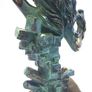Woman With Naked Bust (35cm, 4.5kg) - Patinated Bronze, Signed Image 8