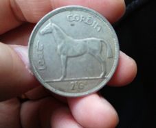 1939 Ireland Silver Half Crown Coin
