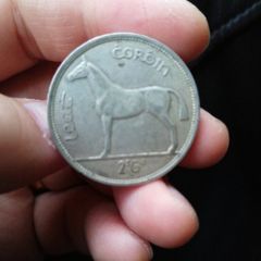1939 Ireland Silver Half Crown Coin