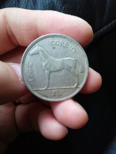 1939 Ireland Silver Half Crown Coin