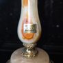 3X Antique Table Lamps - Italian Onyx Marble & Japanese Chokin Art Image 4