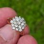 Vintage 9ct Yellow Gold Cluster Ring Image 4