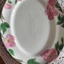 Vintage Franciscan Desert Rose hand decorated 14" oval serving platter made in Staffordshire England Image 5