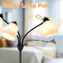 3-Light Floor Lamp, Modern LED Standing Floor Lights with E27 Bulbs Base, Adjustable Reading Light for Bedroom, Living Room, Library, Office, Matt Black (FREE POSTAGE) Image 3