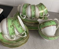 Vintage China Tea Set Cake Platter