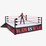WWE Mattel Ultimate Edition Attitude Era Raw is War ring. With Kane. Image 3