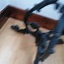 Wooden Table with Cast Iron Base Image 6
