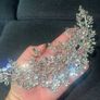 New Crystal Rhinestone Bridal Wedding Headband Tiara Image 4