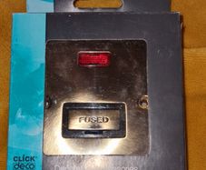 Brand New In Box Deco Antique Brass Ingot 13A Fused Connection Unit with Neon