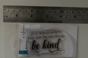 Altenew "Be kind" photopolymer stamp set, brand new