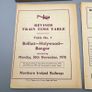 Northern Ireland Railways Train Railway Timetable 1970 + Revisions Image 4