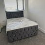 Sandy Divan Double & King Size Bed Frame With Drawers Image 2