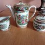 Collectible  Vintage  Chinese Canton Rose Medallion Espresso Coffee Set Image 5