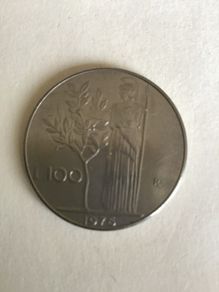 1976 Italy 100 Lira coin