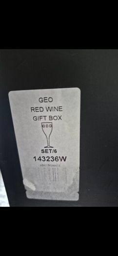 6 x John Rocha Geo Waterford Signature Crystal Red Wine Glasses