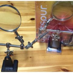 Magnifying Glass stand, Solder station, Third Hand magnifier, wiring soldering steady solder , tool tools , Jeweller, watch making. COLLECTION ONLY