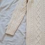 Lacoste alpaca wool Knitted long jumper Size 10 eu 38 cream in new condition Image 8