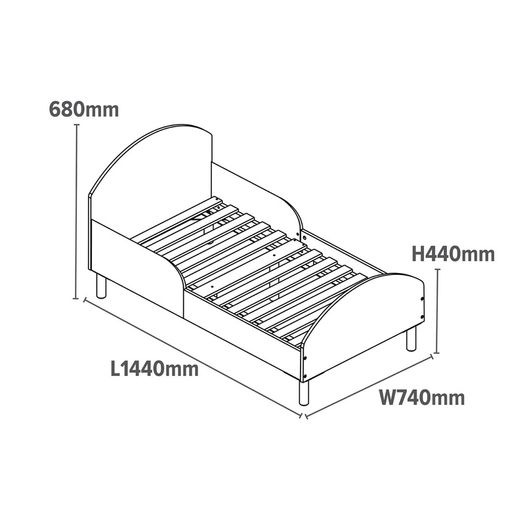 Toddler bed & mattress