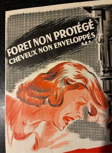 Original 1950's French Industrial Safety Poster