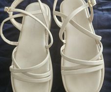 cream sandals size 38