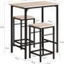 Bar table with 2 stools Image 4