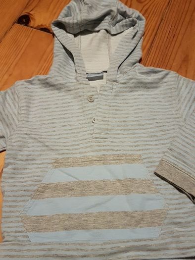12-18 Months Blue & Grey Top