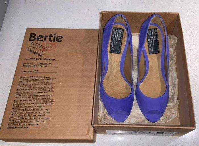 Bertie blue shoes