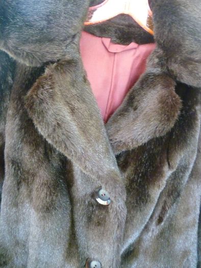 Faux Fur Jacket Coat Medium-Switzers Dublin- Excellent Condition Darkest Brown. LADIES. Beautiful quality.