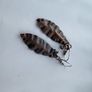 Handmade copper leaf shaped earrings Image 5