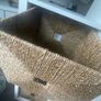 White Ikea Kallax with 4 Wicker Boxes Image 2