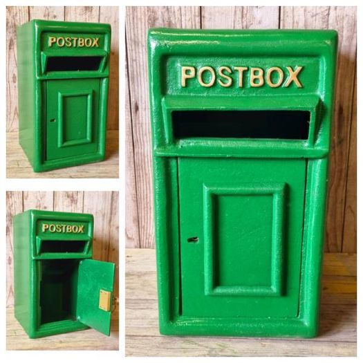 Post Box Small Cast Iron Green Insert H381