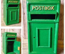 Post Box Small Cast Iron Green Insert H381