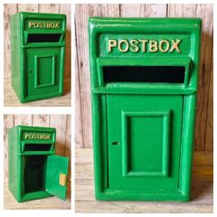 Post Box Small Cast Iron Green Insert H381