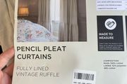 Grey pleated Curtains