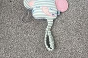 Elephant teether and soother holder