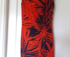 Roman Orange Navy Dress Size 12