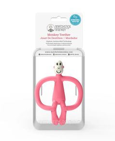 Matchstick Monkey Teething Toy and Gel Applicator Pink