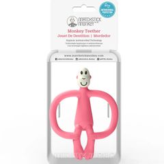 Matchstick Monkey Teething Toy and Gel Applicator Pink