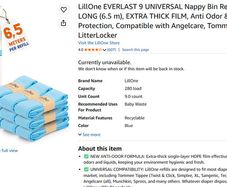 LillOne EVERLAST Universal Nappy Bin Refills Pack of 9