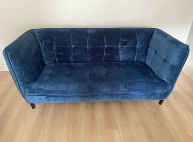 Blue Velvet 3-Seater and 2-Seater Sofas