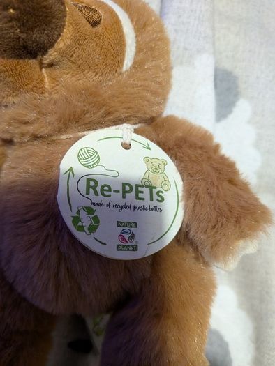 Nature Planet Re-PETS sloth plush keyring