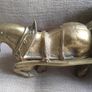 Amazing Large Heavy (9kg) Brass Shire/Farm Horse And Hay Cart Image 4