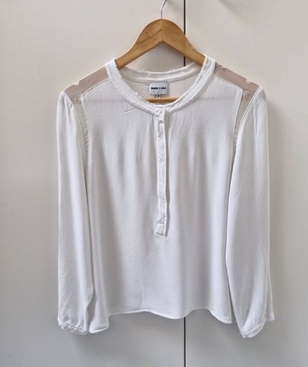 Crepe & chiffon top
