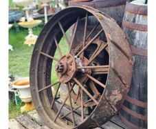 Large Heavy Cast Iron Wheel KAS1244
