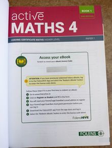 Brand new never used Active Maths 4