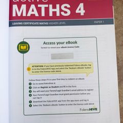 Brand new never used Active Maths 4